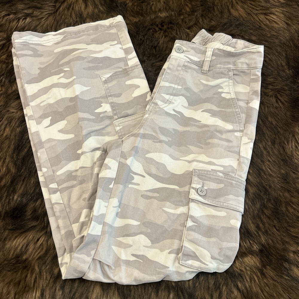 Grey Camouflage Cargo Pants
